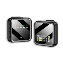 中性M32s數(shù)顯屏無線領(lǐng)夾式麥克風(fēng)直播降噪Vlog小蜜蜂領(lǐng)夾麥一 黑色M32S 一拖二通用款