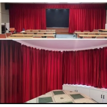 舞臺(tái)電動(dòng)幕布  定做（加厚意大利絨布，軌道，杜亞舞臺(tái)專用電機(jī)ID100-WF，遙控器）